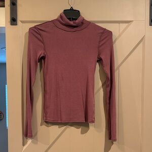 Free People Dusty Rose Long Sleeve Turtleneck